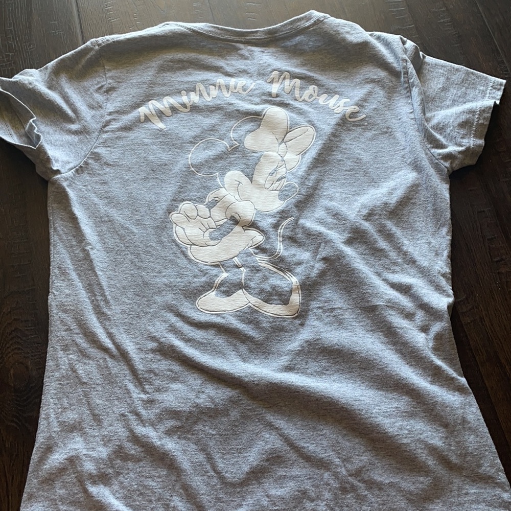 Disney Minnie Mouse women’s small gray tshirt - Picture 2 of 5